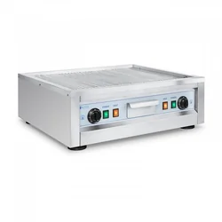 Doppelte Grillplatte - 59 cm - Royal Catering - gerillt - Leistung 2 x 1600 BEI ROYAL CATERING 10012039 RC-EG01