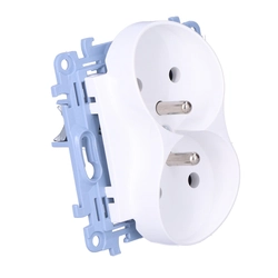 Double earthed socket (module)16 AND,250 V~, screw terminals, white Simon10