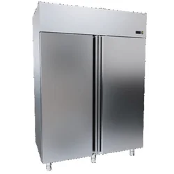 Double refrigerated cabinet, stainless steel, capacity 1340L DORA METAL