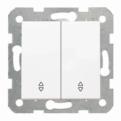 Double stair switch Viko Panasonic Karre white