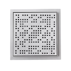 Drain carré, grille de douche en acier inoxydable, 25x25cm Pixel