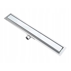 DRAIN LINÉAIRE DRAIN SLIM VERRE BLANC 100 cm