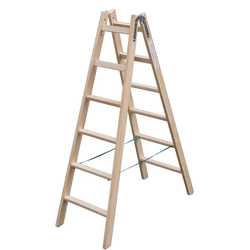 Drevený rebrík 2x7 priečok