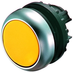 Drive M22-D-Y yellow flat button with spring return