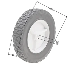 Driving wheel of a petrol lawn mower 200Mm 832Hp