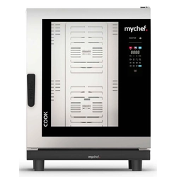 Dujinė kombinuota garų orkaitė | automatinė plovimo sistema | 10xGN2/1 | 35 kW | 230 V | „Mychef COOK MASTER“ 102G