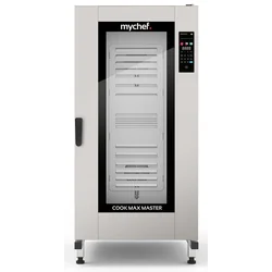 Dujinė kombinuota garų orkaitė | su vežimėliu | automatinė plovimo sistema | 20xGN1/1 | 40 kW | 230 V | Mychef COOK MAX MASTER 201G