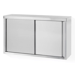 Dulap de bucătărie din oțel montat pe perete cu uși glisante 100x60x30cm - Hendi 811207