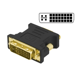 DVI plug - VGA socket 15pin transition