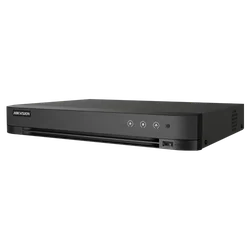 DVR AcuSense, 4 analoginių kanalų maks. 8MP 4K, 1xSATA, 2 ch IP maks. 4K, GARSO, žadintuvas, 1U – HIKVISION iDS-7204HUHI-M1-X(4A+4/1ALM)