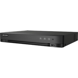 DVR avec 4 canaux, 8MP, audio sur coaxial, PoC, analyse vidéo, alarme - HIKVISION iDS-7204HUHI-M1-P