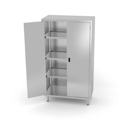 Stainless steel cabinet 70x70x180, hinged doors | Polgast