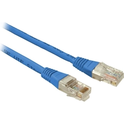SOLARIX patch cable CAT5E UTP PVC 0,5m blue non-snag proof