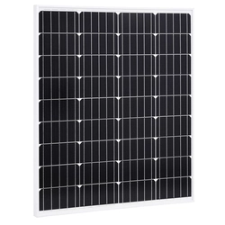 Solar panel, 80 W, monocrystalline, aluminum and glass