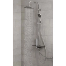 SCHÜTTE AQUASTAR shower set with shelf, anthracite chrome