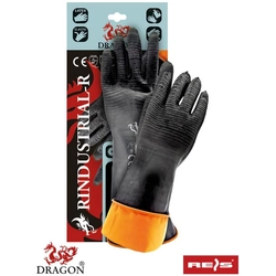 Rubber protective gloves with extended cuff | RINDUSTRIAL-R