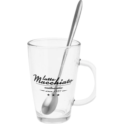 mug 310ml LATTE MACCHIATO (2pcs) + spoon 19cm (2pcs)