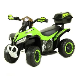 Battery-powered quad bike for children, case QUAD-SX-3-ZIELONY