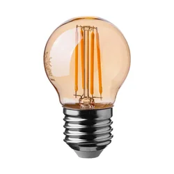 E27 Lâmpadas LED - Âmbar - Golfe - IP20 - 4W - 350 Lúmens - 2200K