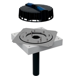 Geberit Pluvia Roof drain, d56, fastening flange, for roofing membranes Code: 359.105.00.1