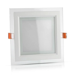 V-TAC glass LED panel 16x16cm 12W 4000K 840lm