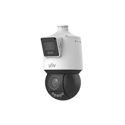 Dual Lens IP Surveillance Camera, PTZ, 4MP, IR 100m&WL30m, Audio, Alarm, PoE, IP66 - UNV IPC94144SFW-X25-F40C