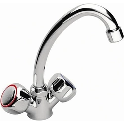 Standing standard washbasin mixer, chrome