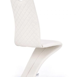 K291 white upholstered chair by Halmar ☞ BUY NOW - GET A DISCOUNT