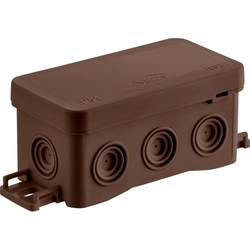 Wall-mounted installation box NS8 FASTBOxHOOK,45x85x40mm, brown, SIMET