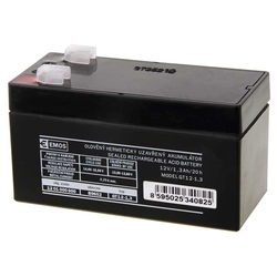 Emos Maintenance-free lead-acid battery 12 V / 1.3 Ah, faston 4.7 mm B9652