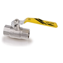 Full-port ball valve for gas with a steel lever (NN version)4TECH DN15 nickel plated