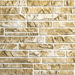 Flexpanel PVC wall cladding - Split slate, beige plastic wall cladding