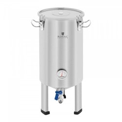 Fermentation container - 20 l - 0-40 ° C - stainless steel ROYAL CATERING 10011966 RCBM-20CF