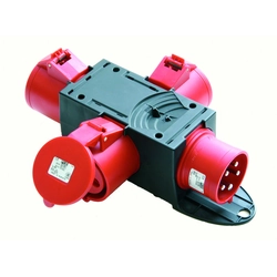 PCE Portable plastic switchgear type "Pieszyce" 16/5 3x16/5 IP44 (9430007W)