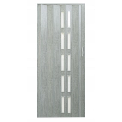 Skládací dveře 005S-61-80 betonová rohož 80 cm