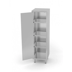 Storage cabinet with hinged doors 400 x 600 x 1800 mm POLGAST 304046-W 304046-W