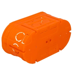 Flush-mounted box, deep, with screws, orange,M2x60F Multiwall