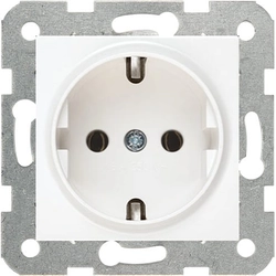 Viko Panasonic Karre screw schuko socket white
