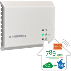 CO2 and RH relative humidity air quality sensor with relay up to 5000 ppm. | NLII-CO2-RH-R-5