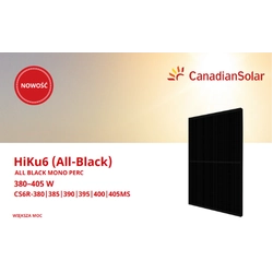 Canadian Full Black solar panel CS6R-395 FB Mono PV Module FB