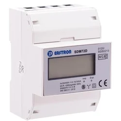 Eastron SDM72D-MID trefaset digital kWh-måler