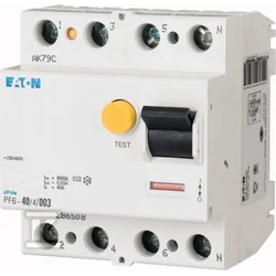 Eaton Disyuntor de corriente residual 6kA PF6-25/4/003