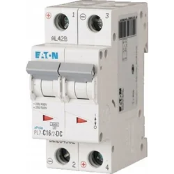 EATON (MB) Автоматичний вимикач 2P C 16A 10kA DC PL7-C16/2-DC 264902