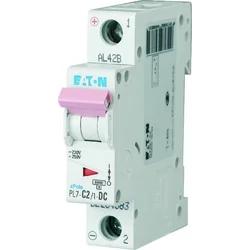 Eaton PL7-C2/1-DC SPEGNIMENTO PER SOVRACORRENTE 10KA CC