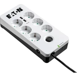 Eaton Protection Box razdelilnik za prenapetostno zaščito 6 vtičnice 1.5 m bela (PB6UD)