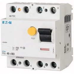 Eaton Residual Current Circuit Breaker A Ex9L-N 40A 100mA 4P A 6KA