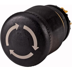 Eaton sigurnosni gumb crni rotacijom bez pozadinskog osvjetljenja M22S-PVT (271499)