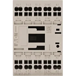 Eaton Stycznik mocy DILM 3-biegunowe 380 V 400 V 5.5 kW 1R 230 V AC zaciski sprężynowe Push-In 199244