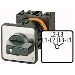 Eaton voltmetra slēdzis L1-L2/L2-L3/L1-L3 3P 20A iebūvēts T0-2-15922/E (053099)