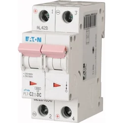 Eaton Wyłącznik nadprądowy 2P C 2A 10kA DC PL7-C2/2-DC 264896